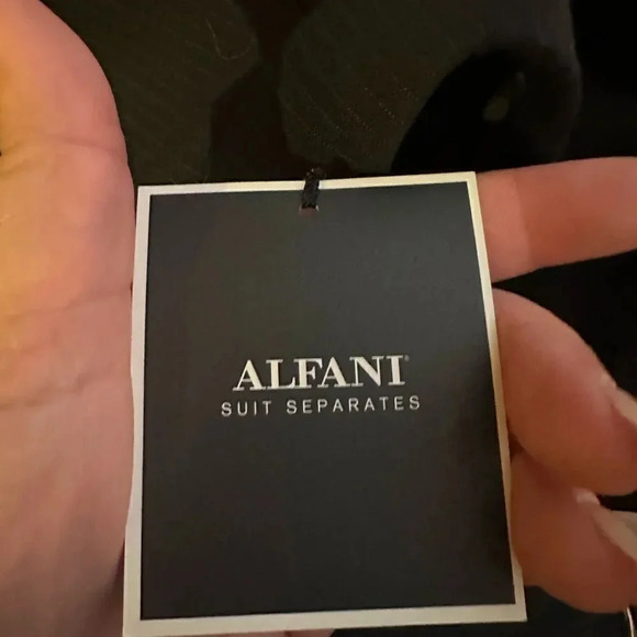 NWT-Men’s Alfani Black‎ Stripe Suit Blazer. Size 40R. - Picture 8 of 10